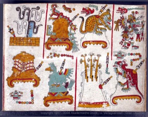 Códice Maya: — Escenas y Símbolos — Anónimo mixteco