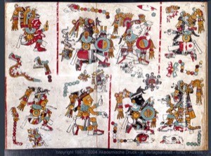 Códice Maya — Con escenas rituales y guerreras — Anónimo mixteco