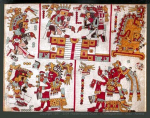 Códice Maya: — Representación de deidades y rituales — Anónimo mixteco