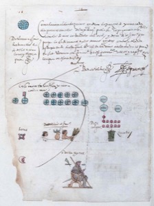 Mapa Indígena con Texto y Dibujos de Batalla — Anónimo novohispano