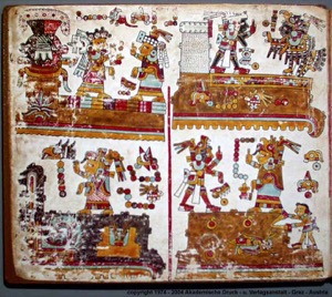 Códice Maya — Con Deidades y Rituales — Anónimo mixteco