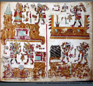 Lámina — Códice Vindobonensis — Anónimo tlacuilo, tradición mixteca