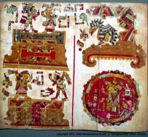 Lámina — Códice Vindobonensis — Anónimo tlacuilo, tradición mixteca