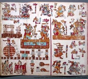 Códice Maya: — Escenas ceremoniales y rituales — Anónimo tlacuilo, tradición mixteca