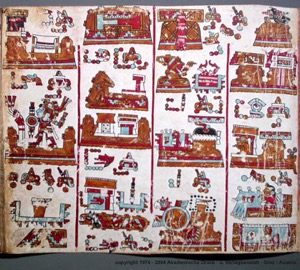 Lámina — Códice Vindobonensis — Anónimo tlacuilo, tradición mixteca