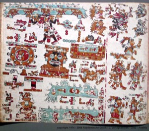 Códice Vindobonensis: — Representaciones de deidades y rituales mesoamericanos — Anónimo mixteco