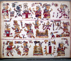 Códice Borbónico: — Escenas de rituales y vida cotidiana mexica — Anónimo mixteco