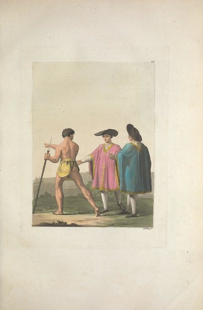 Costumes de l'Amérique ancienne — Ferrario, lámina — Giulio Ferrario