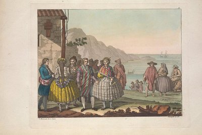 Costumes de l'Amérique ancienne — Ferrario, lámina — Giulio Ferrario