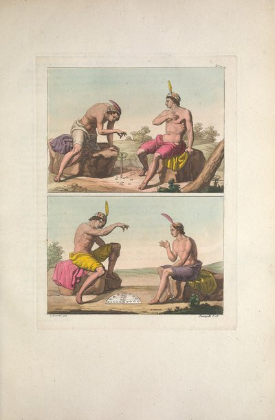 Costumes de l'Amérique ancienne — Ferrario, lámina — Giulio Ferrario