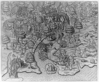 Grandes viajes, lámina, nº 1660 — Theodor de Bry