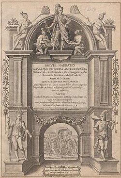Grandes viajes, lámina, nº 1667 — Theodor de Bry