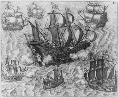 Grandes viajes, lámina, nº 1727 — Theodor de Bry