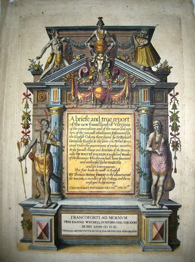 Grandes viajes, lámina, nº 1734 — Theodor de Bry