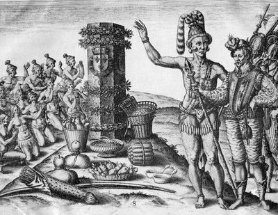 Grandes viajes, lámina, nº 1752 — Theodor de Bry