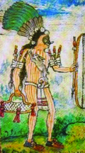 Con arco y flecha — Anónimo tlacuilo mexica