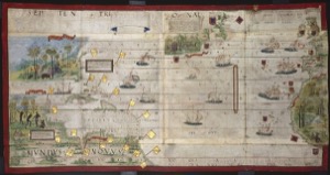 Imagenes atlasmiller bnf desplegable atlantico — Lopo Homem et al. (Atlas Miller, 1519)