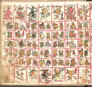 Lámina — Códice Cospi — Tlacuilo anónimo, tradición mixteca-puebla (Códice Cospi)
