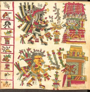 Lámina — Códice Cospi — Tlacuilo anónimo, tradición mixteca-puebla (Códice Cospi)