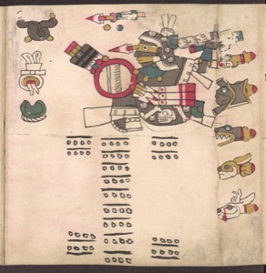 Lámina — Códice Cospi — Tlacuilo anónimo, tradición mixteca-puebla (Códice Cospi)