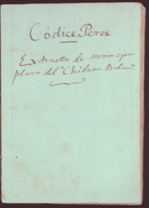 Portada del Códice Pérez — Anónimo maya