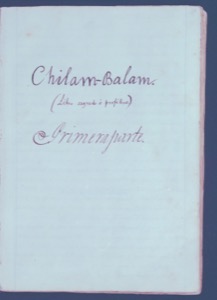 Portadilla de los Libros del Chilam Balam — Anónimo maya