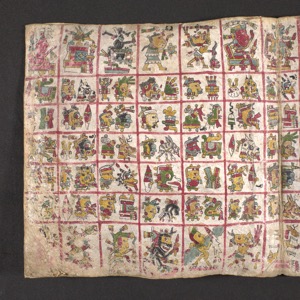 Códice Prehispánico — Con imágenes y glifos mayas — Tlacuilo anónimo, tradición mixteca-puebla (Códice Cospi)