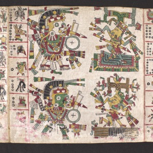 Imagenes cospi, nº 10 — Tlacuilo anónimo, tradición mixteca-puebla (Códice Cospi)