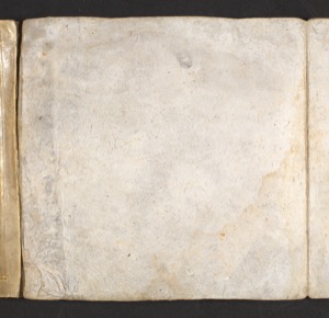 Página de guarda de libro antiguo con manchas de humedad — Tlacuilo anónimo, tradición mixteca-puebla (Códice Cospi)