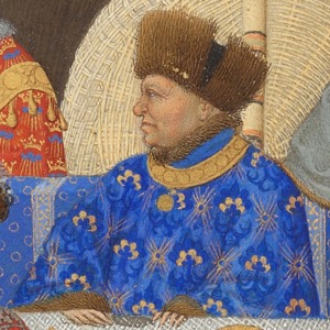 Retrato de noble ruso con gorro de piel y túnica elaborada — Duc de