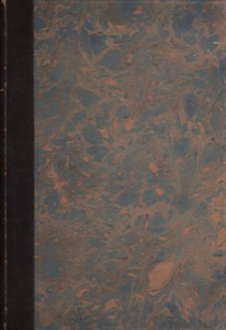 Portada de libro con veteado marmolado — Anónimo (encuadernación histórica)