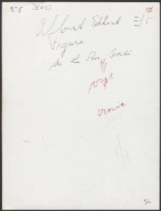Este documento parece ser el reverso de una fotografía o — Fotógrafo anónimo (etnografía, s. XIX-XX)
