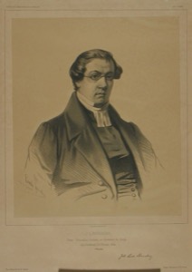 Retrato de un clérigo con sotana y cuello eclesiástico — Anónimo