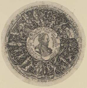 Retrato circular de "le Hoofman van den Captaine" — Anónimo