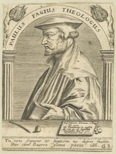 Retrato de Paulus Fagius, el Teólogo — Anónimo (grabado renacentista)