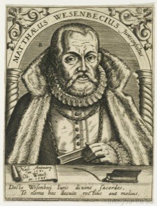 Retrato de Mattheus Wesenbecius, jurisconsulto