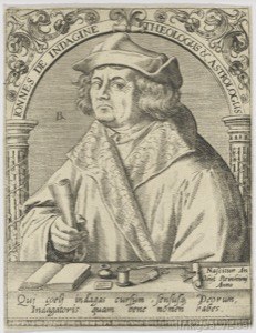 Retrato de Johannes de Indagine, Teólogo y Astrólogo