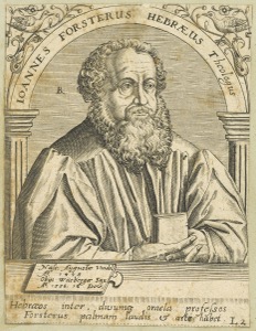 Retrato de Johannes Forsterus Hebraeus, Teólogo — Anónimo (grabado renacentista)