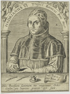 Retrato de Adriano VI — Anónimo (grabado renacentista)