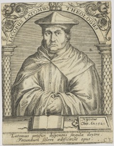 Retrato de Jacobo Latomus, teólogo — Anónimo (grabado renacentista)