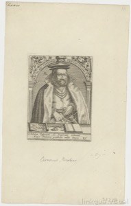 Retrato de un erudito con atuendo académico