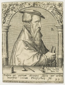Retrato de Johannes Wolfius, teólogo y filósofo — Anónimo (grabado renacentista)