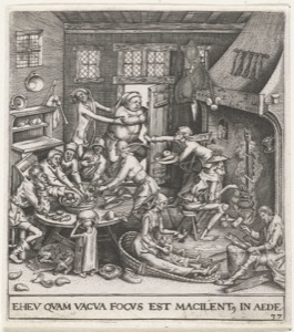 Esta es una obra de arte europea, probablemente un grabado — Anónimo (grabado renacentista)