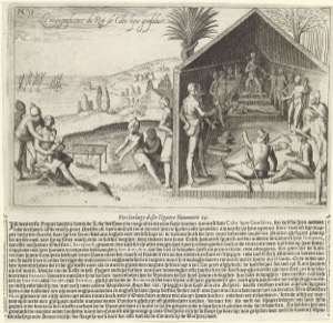 Esta es una escena histórica europea del siglo XVII que — Anónimo (grabado renacentista)