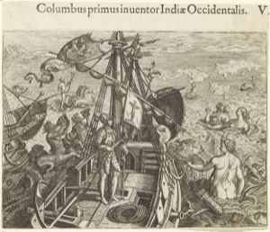 Cristóbal Colón descubre América — Anónimo
