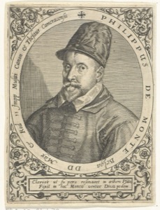Esta es una xilografía o grabado de Philippus de Monte, un — Anónimo (grabado renacentista)