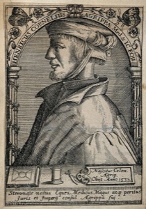 Retrato de Heinrich Cornelius Agrippa — Anónimo