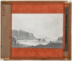 Paisaje con ruinas antiguas y figuras — Anónimo