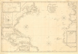 Carta general del océano atlantico septentrion — Cartógrafo anónimo (siglo XVII)