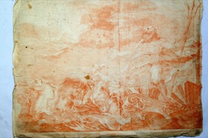 Scena mitologica — Anónimo (grabado europeo)